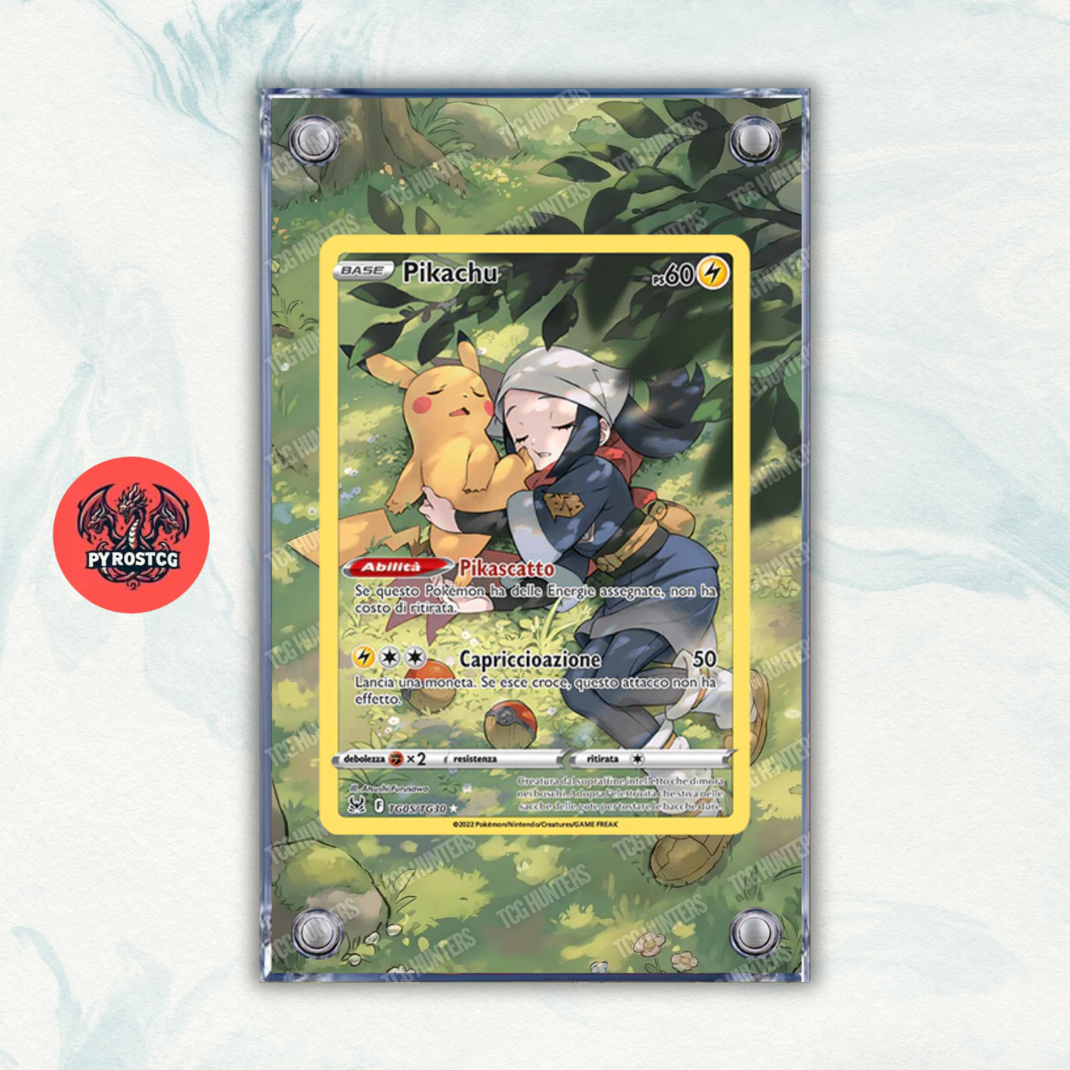 Pokémon Teca Magnetica Acrilico Extended Art - Pikachu LOR TG05 | Display Case0