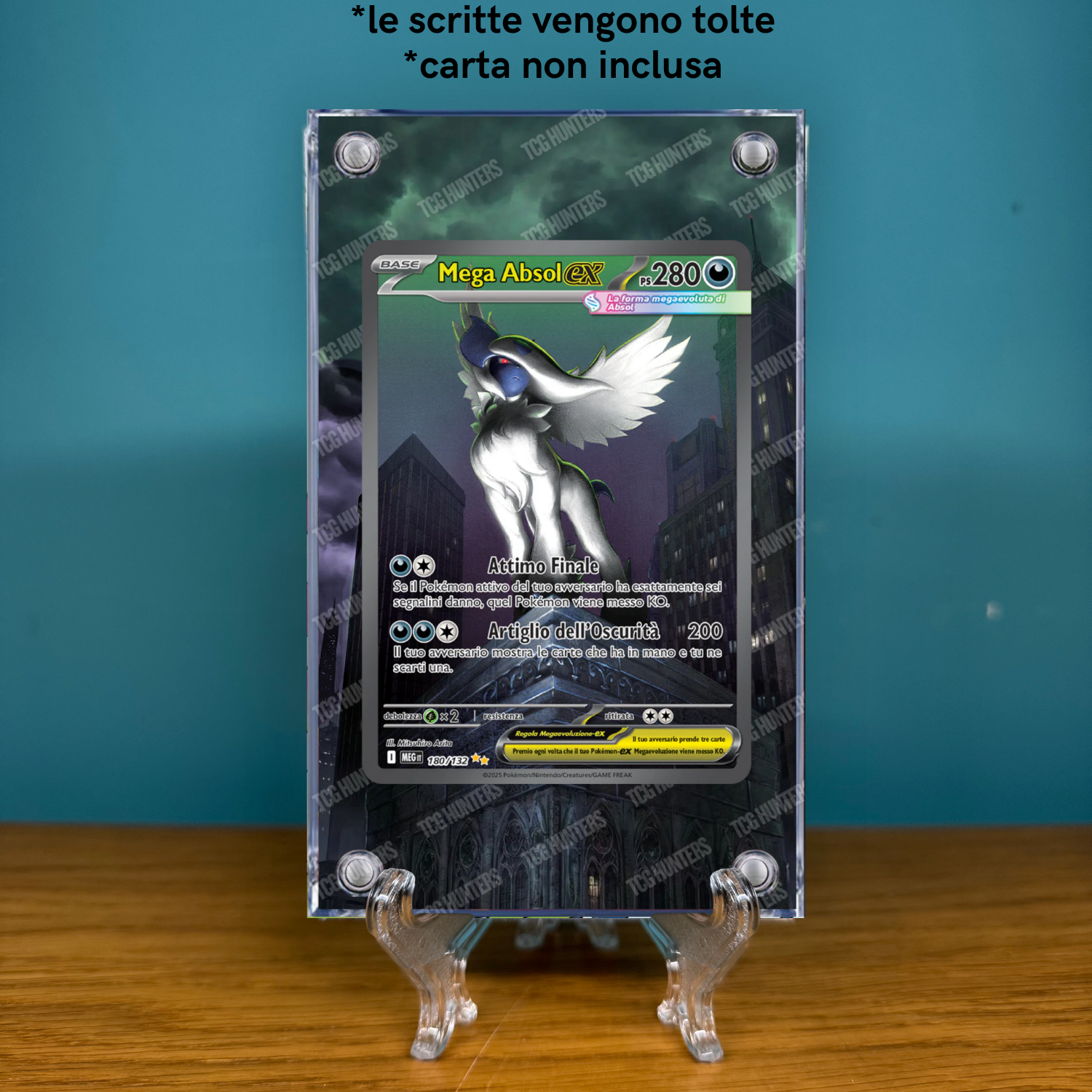Pokémon Teca Magnetica Acrilico Extended Art - Mega Absol MEG 180 | Display Case1