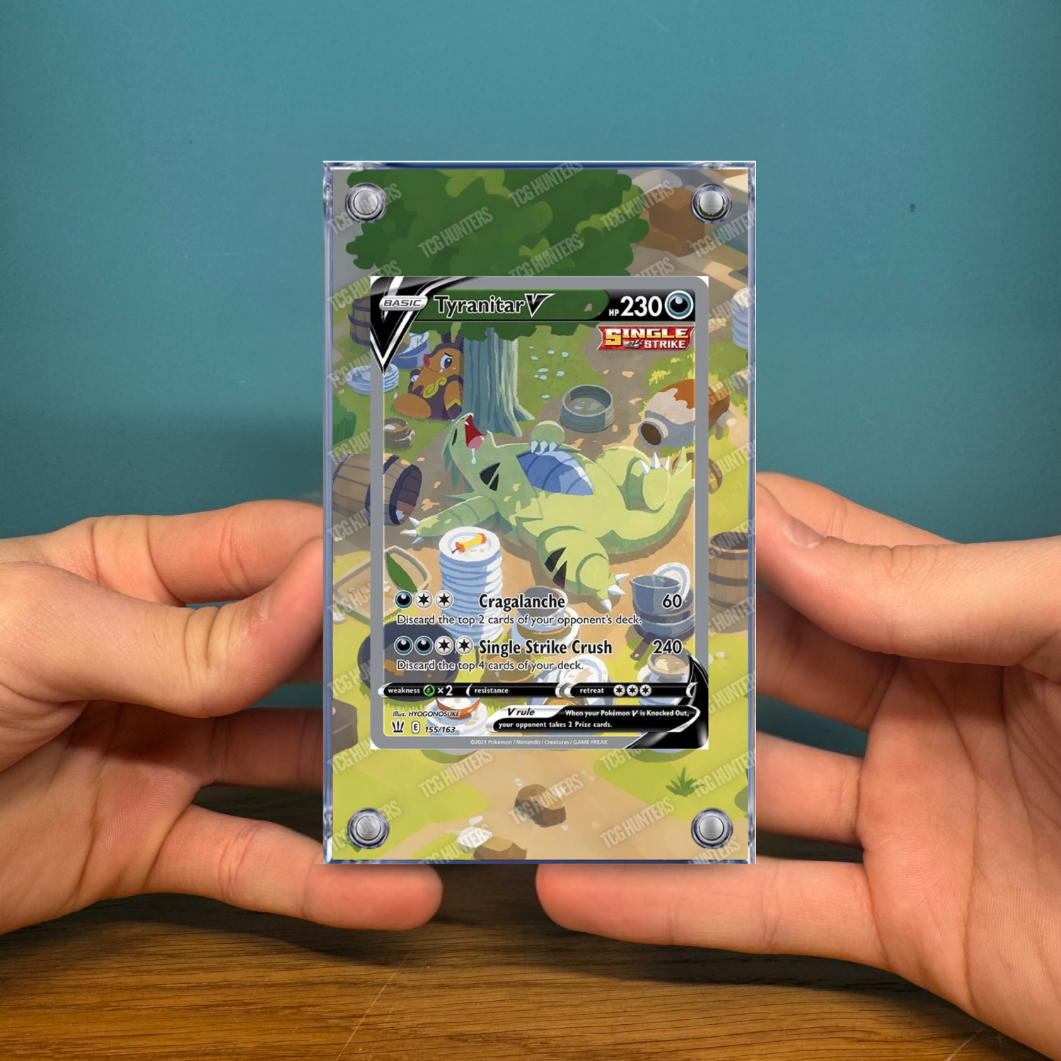 Pokémon Teca Magnetica Acrilico Extended Art - Tyranitar BST 155 | Display Case2