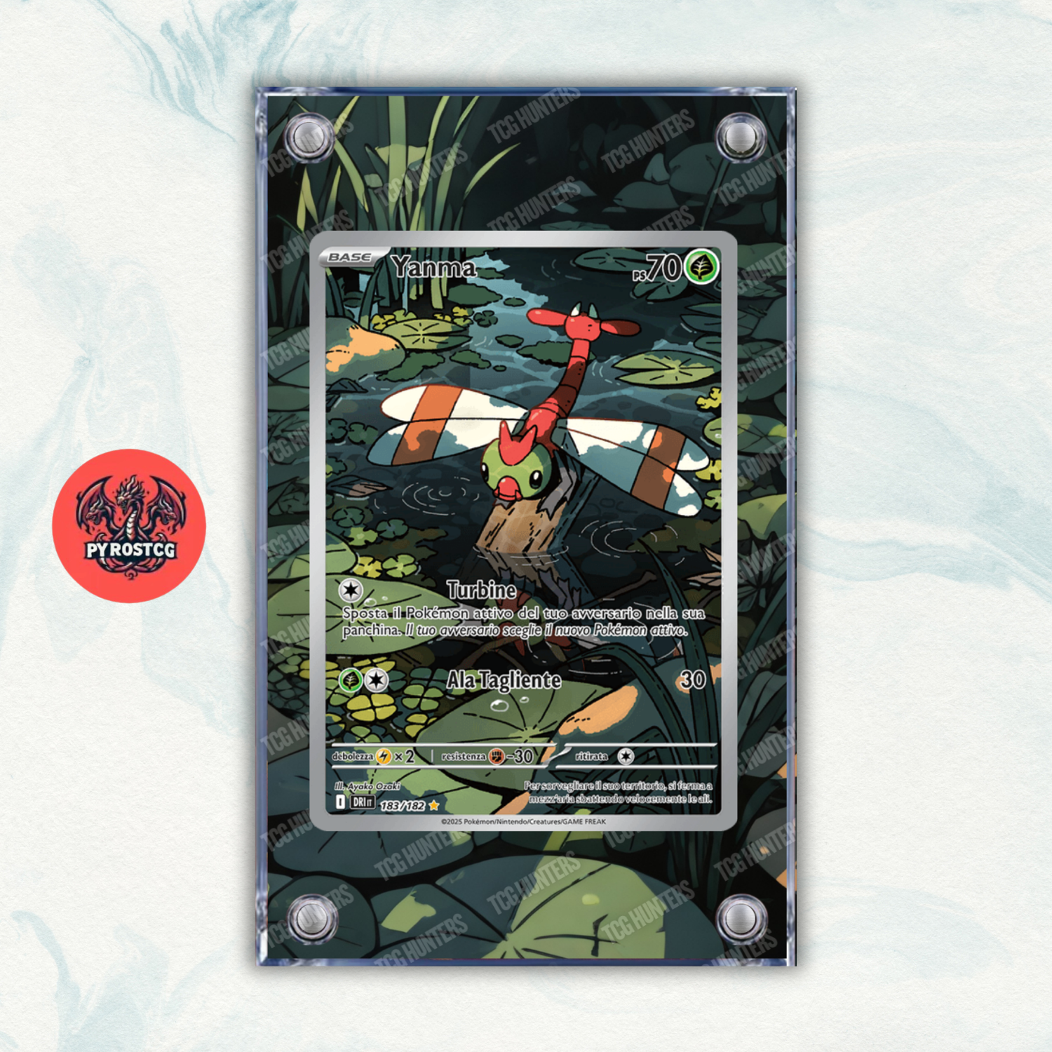 Pokémon Teca Magnetica Acrilico Extended Art - Yanma (DRI 183) | Display Case0