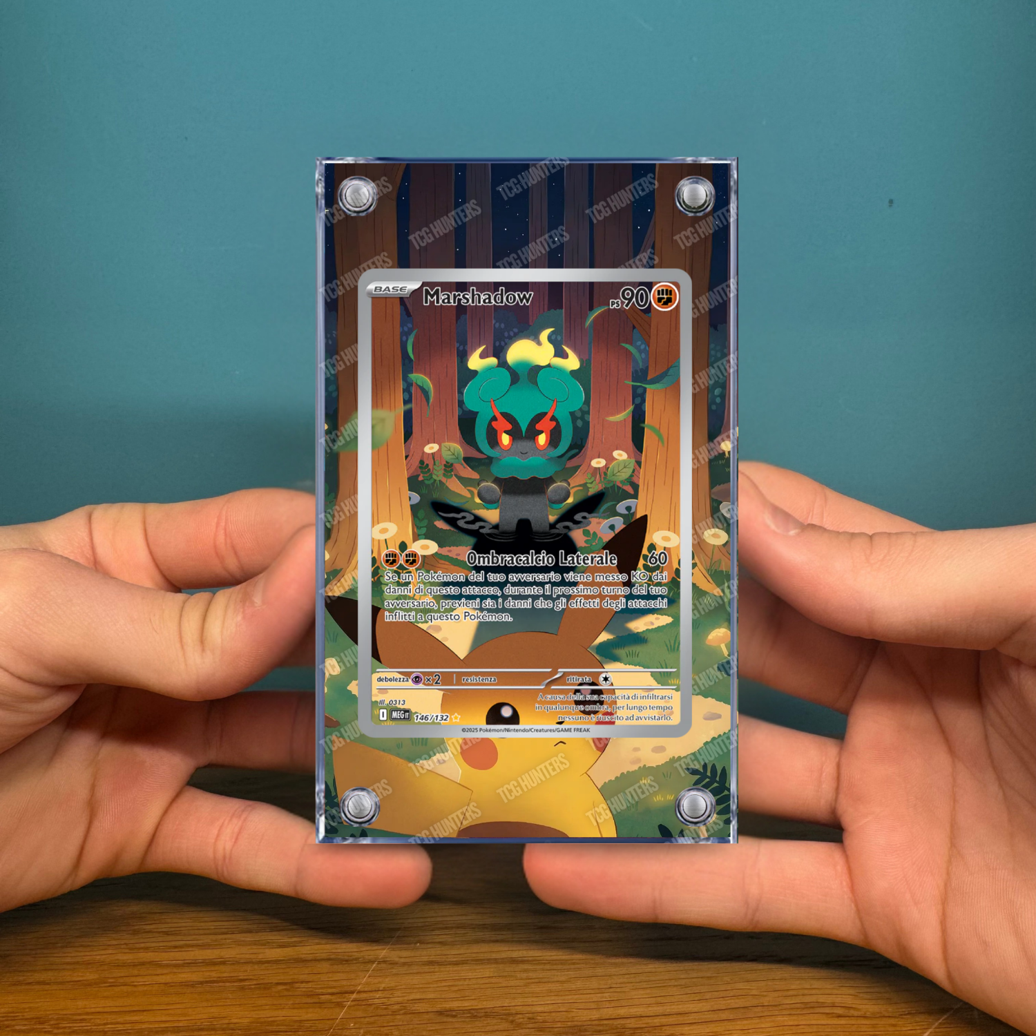 Pokémon Teca Magnetica Acrilico Extended Art - Marshadow MEG 146 | Display Case2