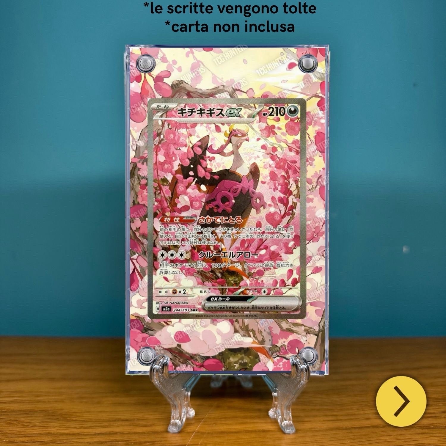 Pokémon Teca Magnetica Acrilico Extended Art Fezandipiti ASC 288 | Display Case1