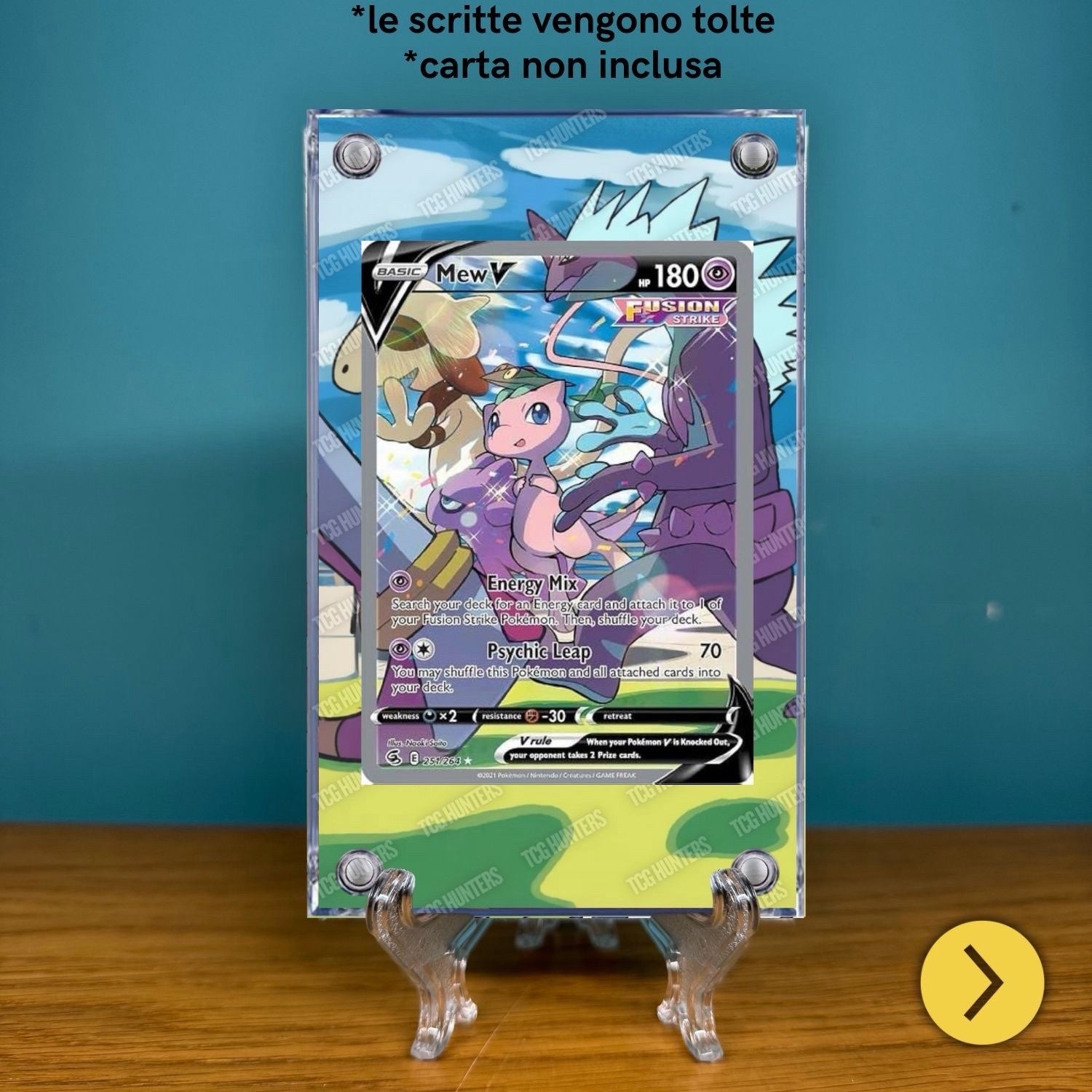 Pokémon Teca Magnetica Acrilico Extended Art - Mew FST 251 | Display Case1