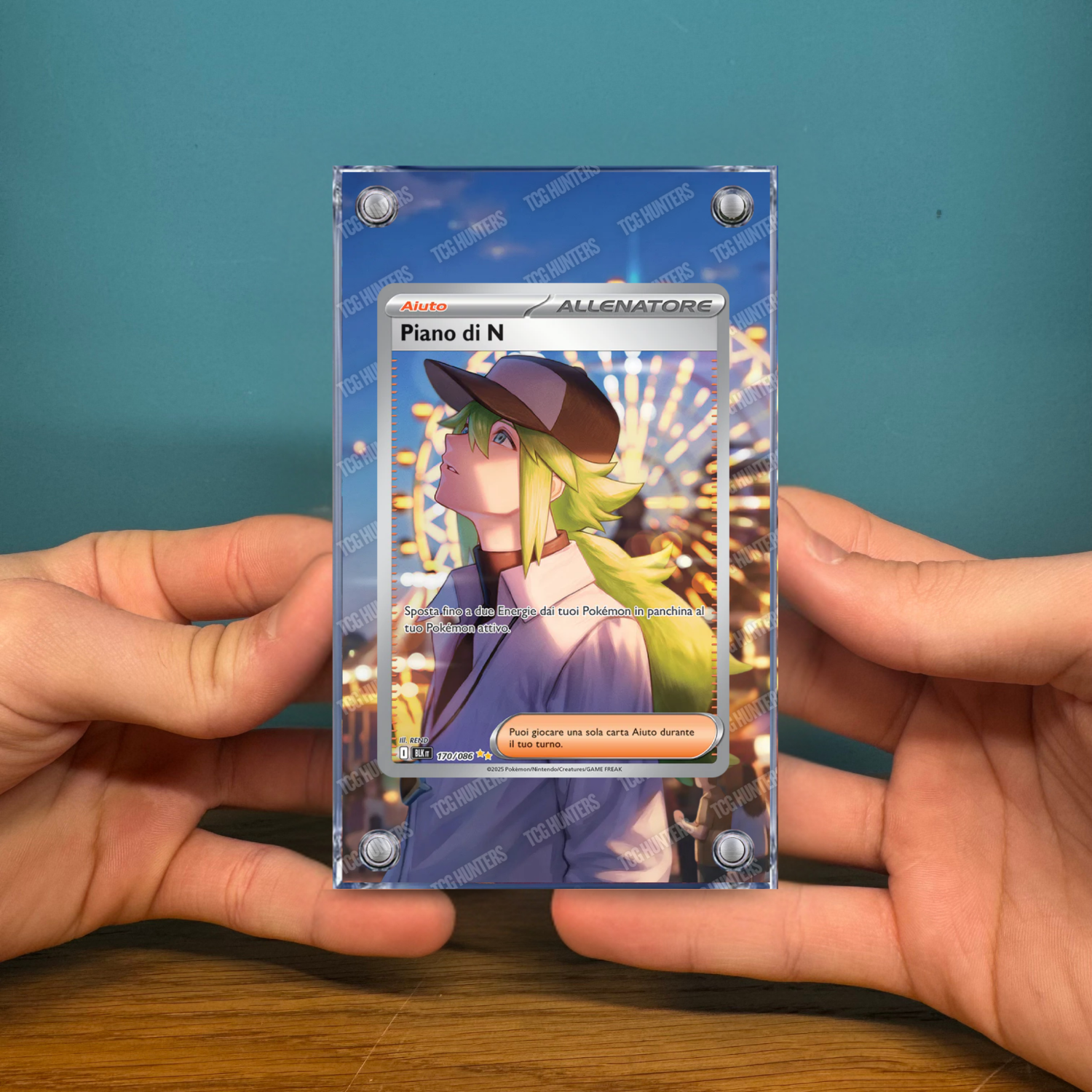 Pokémon Teca Magnetica Acrilico Extended Art - Piano di N BLK 170 | Display Case2