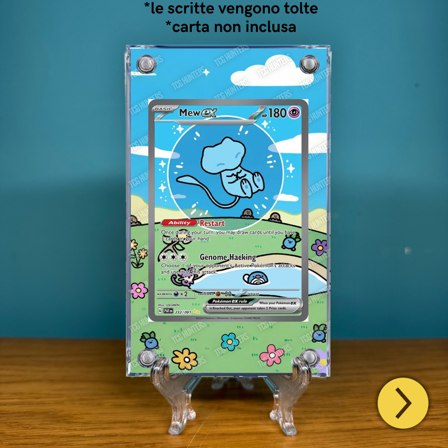 Pokémon Teca Magnetica Acrilico Extended Art - Bubble Mew PAF 232 | Display Case1