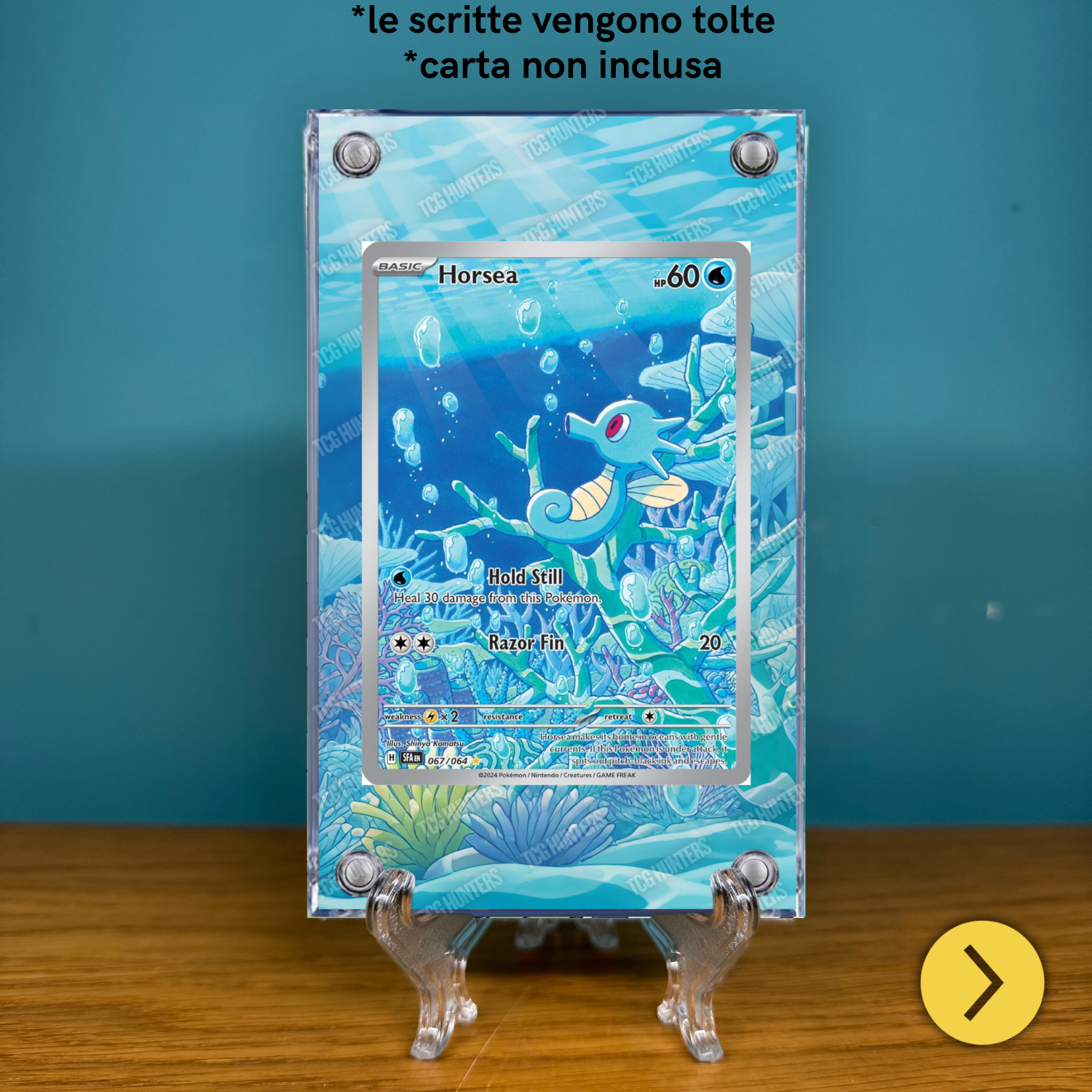 Pokémon Teca Magnetica Acrilico Extended Art - Horsea SFA 067 | Display Case2