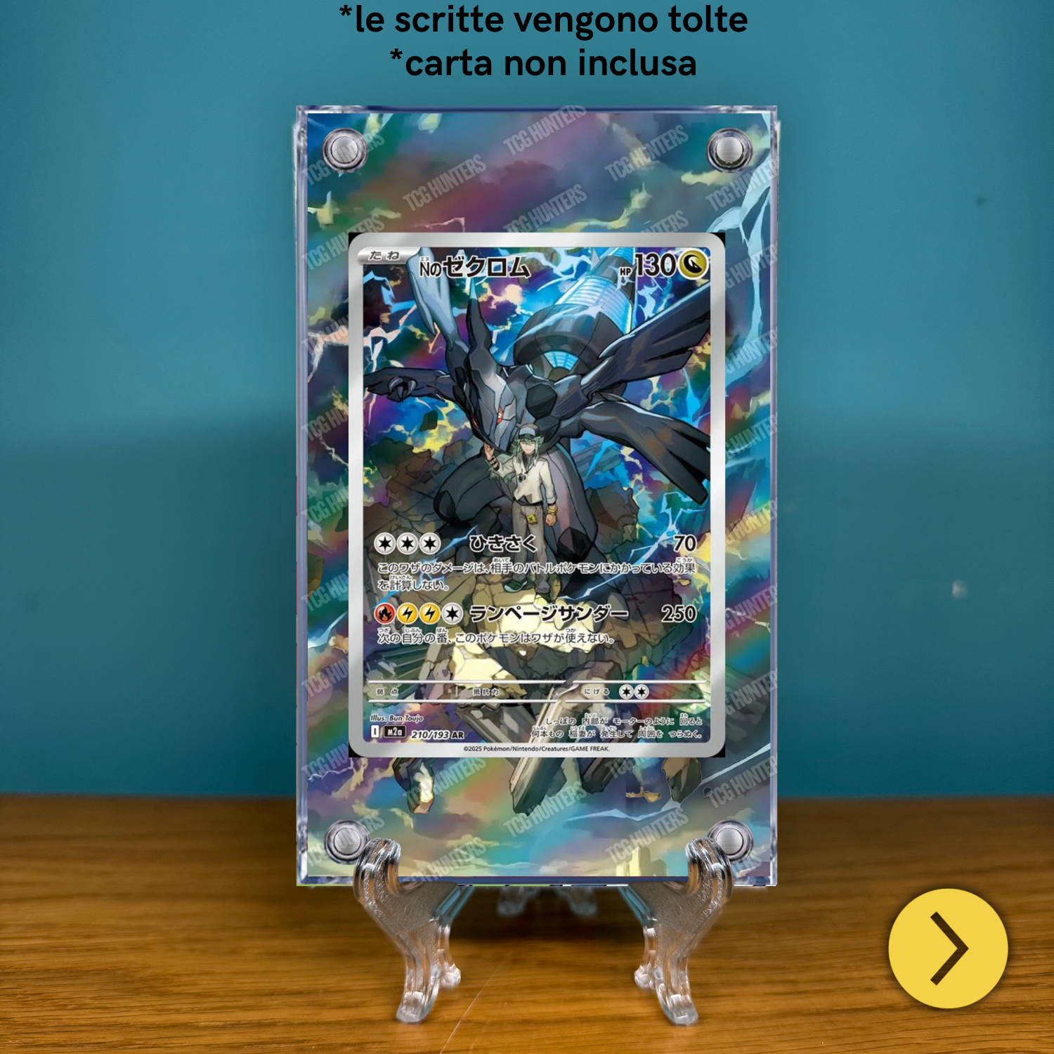 Pokémon Teca Magnetica Acrilico Extended Art - N's Zekrom MEP 031 | Display Case1