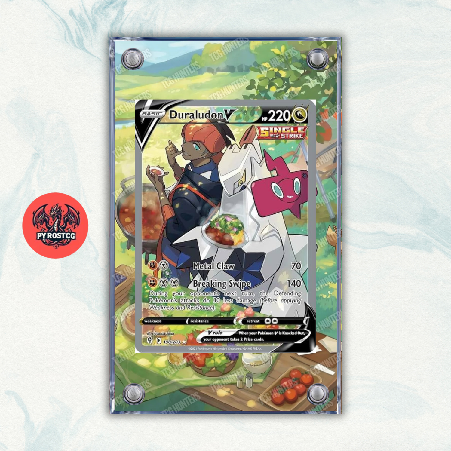 Pokémon Teca Magnetica Acrilico Extended Art - Duraludon EVS 198 | Display Case0
