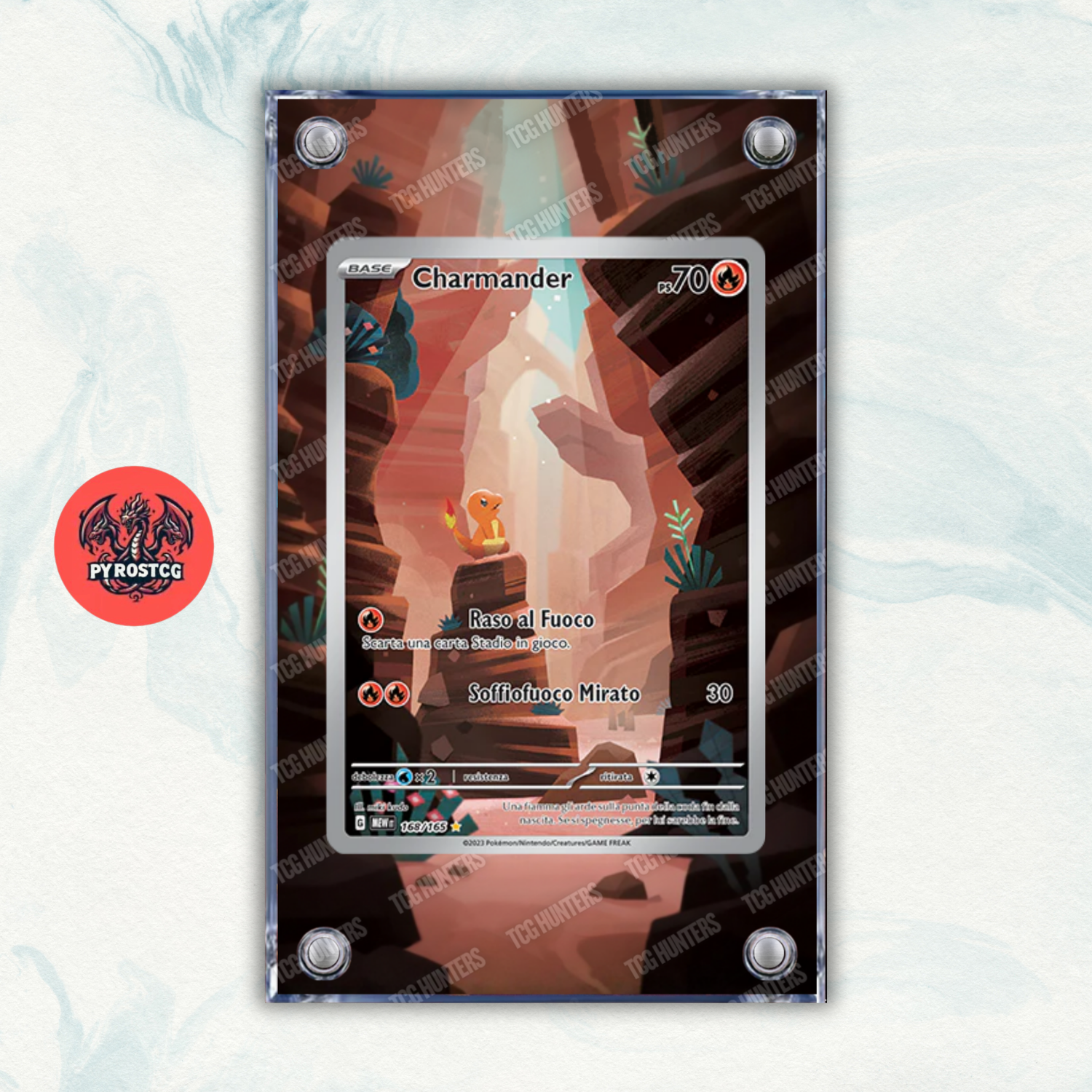 Pokémon x3 Teca Magnetica Extended Art Charander Charmeleon Charizard 151 MEW 1