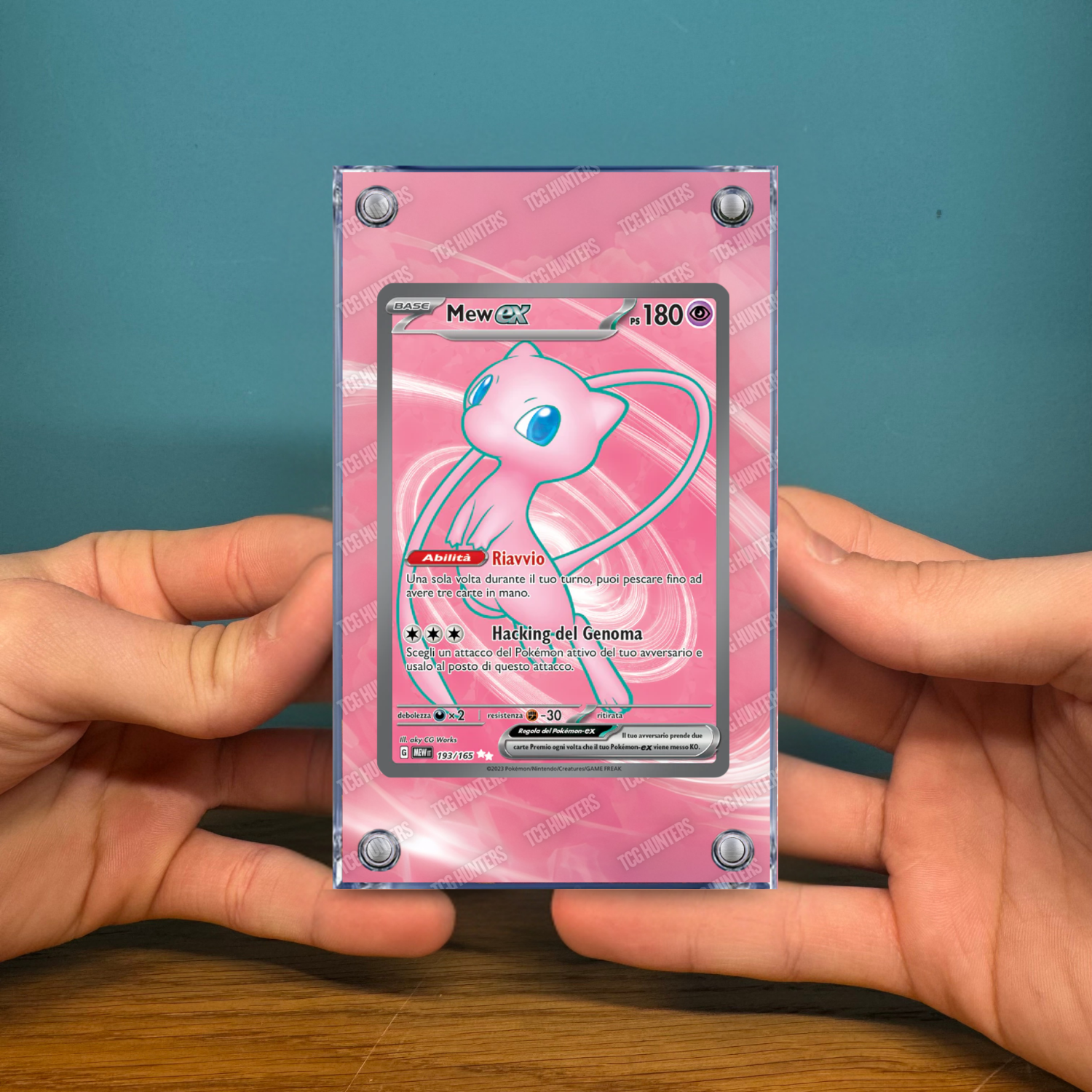 Pokémon Teca Magnetica Acrilico Extended Art - Mew ex (MEW 193) | Display Case2