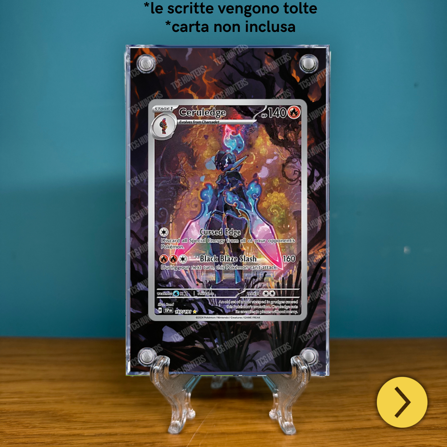 Pokémon Teca Magnetica Acrilico Extended Art - Ceruledge SSP 197 | Display Case2