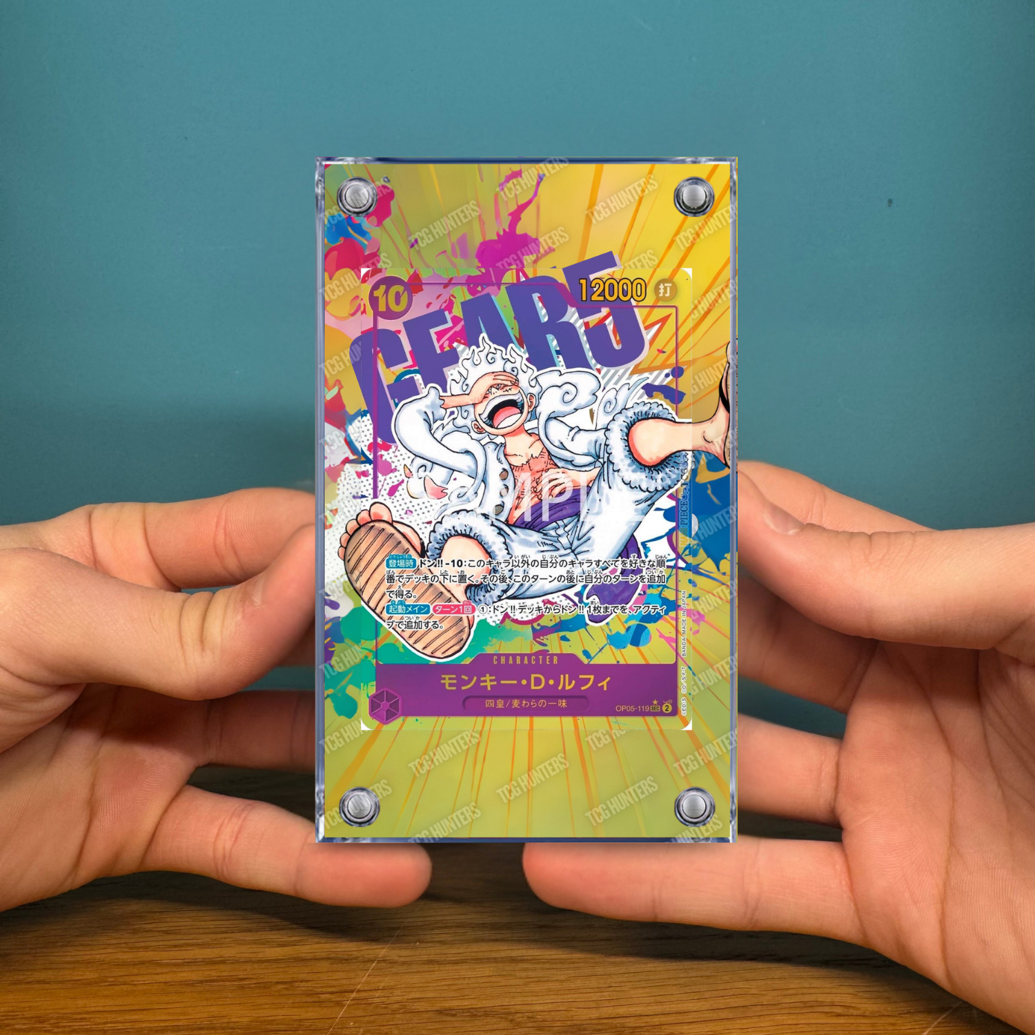 One Piece Teca Magnetica Extended Art - Monkey.D.Luffy (OP05-119) | Display Case2