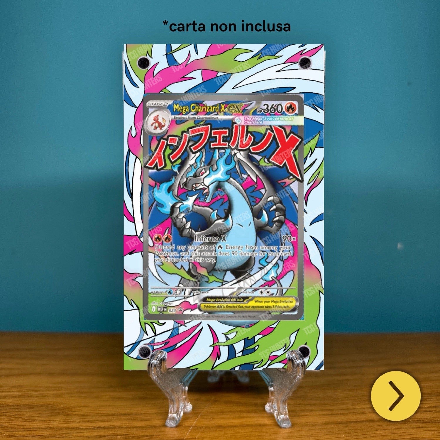 Pokémon Teca Magnetica Acrilico Extended Art Charizard MEP 023 | Display Case1