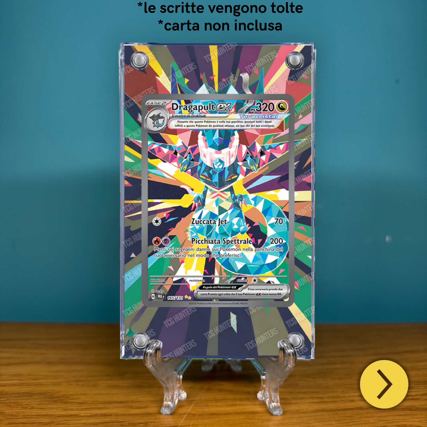 Pokémon Teca Magnetica Acrilico Extended Art - Dragapult PRE 165 | Display Case1