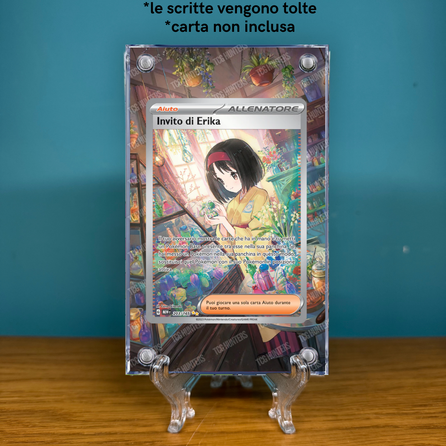 Pokémon Teca Magnetica Extended Art - Invito di Erika MEW 203 | Display Case1